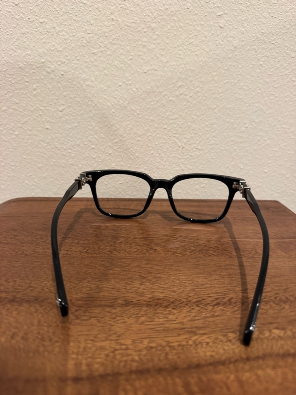 Classic black clear lens glasses square frame - Picture 3 of 4